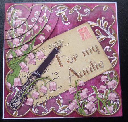Lily of the Valley Pink for Auntie 6in Duo Corner Stacker by Charlie Angel
