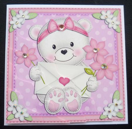 Teddy Tess's Love Letter Wavy Corner Side Stacker by Charlie Angel