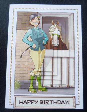 Horse Rider Lady Pyramid by Charlie Angel
