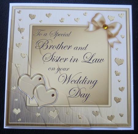 Brother N Sister in Law Wedding Day Wavy Corner Side Stacker by Charlie Angel