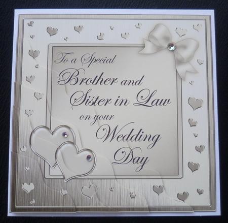 Brother N Sister in Law Wedding Day Wavy Corner Side Stacker by Charlie Angel