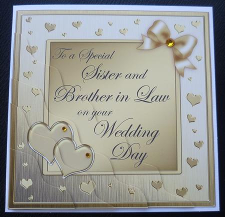 To a Special Sister and Brother in Law on Your Wedding Day by Charlie Angel