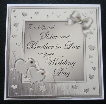 Sister N Brother in Law Wedding Day Wavy Corner Side Stacker by Charlie Angel