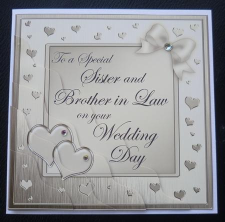 Sister N Brother in Law Wedding Day Wavy Corner Side Stacker by Charlie Angel