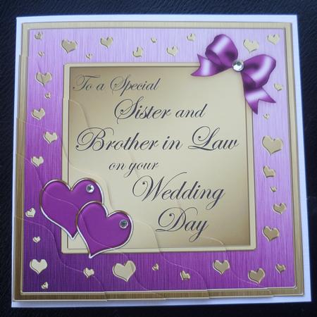 Sister N Brother in Law Wedding Day Wavy Corner Side Stacker by Charlie Angel
