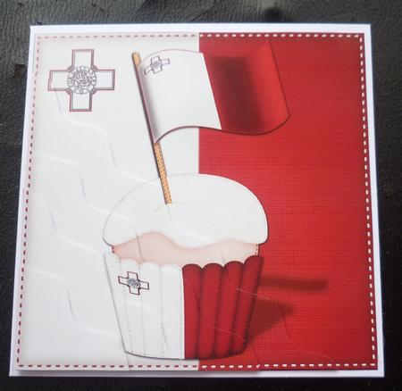 Flying the Flag Malta Cupcake Wavy Corner Side Stacker by Charlie Angel