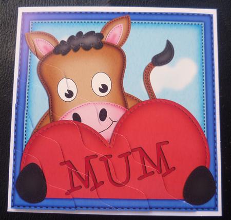 Gi Gi Horse's Heart for Mum Wavy Corner Side Stacker by Charlie Angel