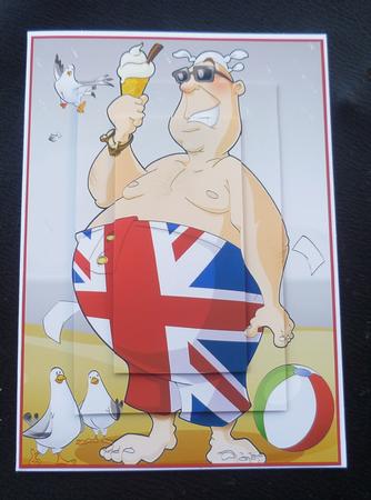 British Beach Dude A4 by Charlie Angel