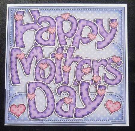 Mothers Day Wavy Corner Side Stacker Topper by Charlie Angel