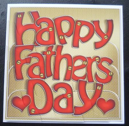 Fathers Day Wavy Corner Side Stacker Topper by Charlie Angel