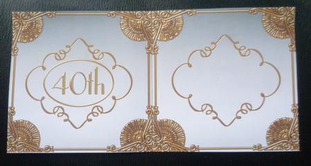 Burlesque Perfume 40th Birthday 5in Matching Card Insert by Charlie Angel