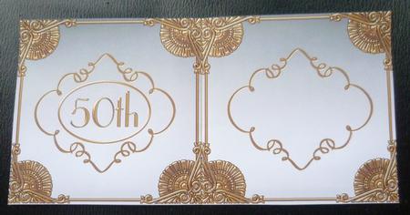 Burlesque Perfume 50th Birthday 5in Matching Card Insert by Charlie Angel
