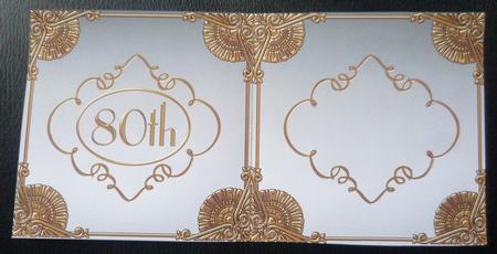 Burlesque Perfume 80th Birthday 5in Matching Card Insert by Charlie Angel