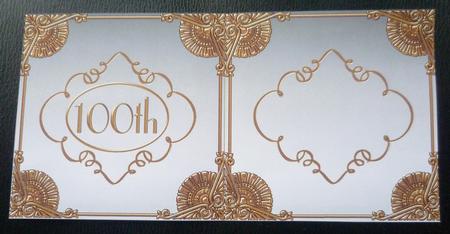 Burlesque Perfume 100th Birthday 5in Matching Card Insert by Charlie Angel