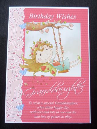 Granddaughter Birthday Card with Fairy by Charlie Angel