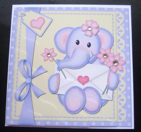 Lola Elephant's Letter Wavy Corner Side Stacker Topper by Charlie Angel