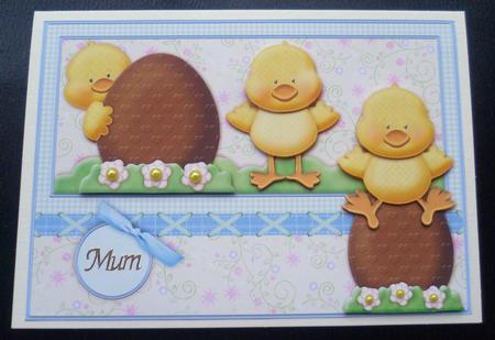 Easter Chicks 3 Chirpy Chaps Topper & Decoupage by Charlie Angel