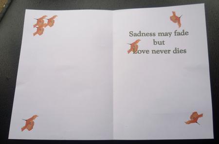 Rememberance Day Poppy Insert by Charlie Angel