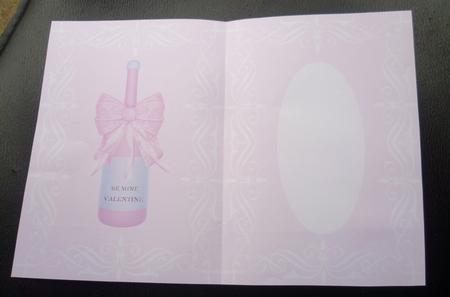 Be Mine Valentines Day Bottle Pink Insert by Charlie Angel