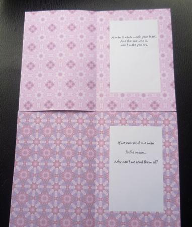 Inserts for Divorce Cards by Charlie Angel