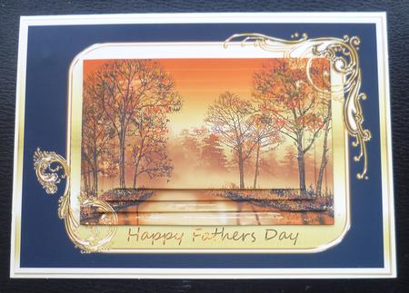 A4 Sunset Scene - Fathers Day by Charlie Angel