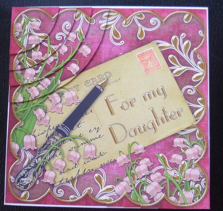 Lily of the Valley Pink Daughter 6in Duo Corner Stacker by Charlie Angel
