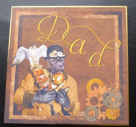 Steampunk Dog Corner Stacker for Dad by Charlie Angel