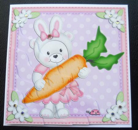Teddy Tess's Bunny Ears Wavy Corner Side Stacker by Charlie Angel