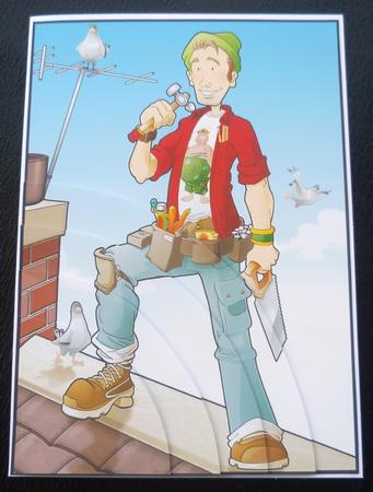 Roofer/DIY Dude A4 by Charlie Angel
