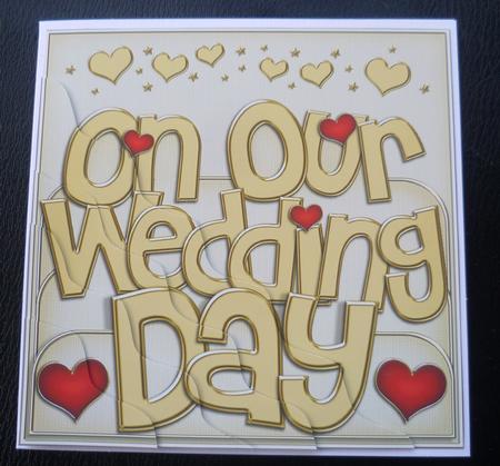 Our Wedding Day Wavy Corner Side Stacker Topper by Charlie Angel