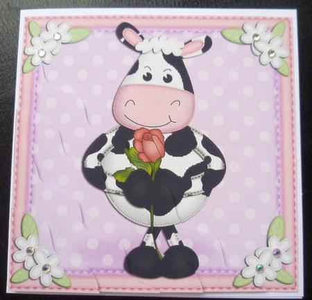 Milly Moo Cow's Rose Wavy Corner Side Stacker by Charlie Angel