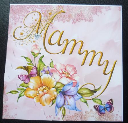 Mammy Pink Flowers & Butterfly Corner Stacker by Charlie Angel