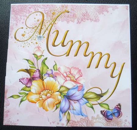 Mummy Pink Flowers & Butterfly Corner Stacker by Charlie Angel