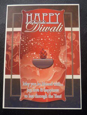 Diwali Greeting Card with Lantern by Charlie Angel