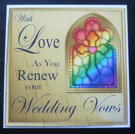 Wedding Vow Renewal Wavy Corner Side Stacker by Charlie Angel