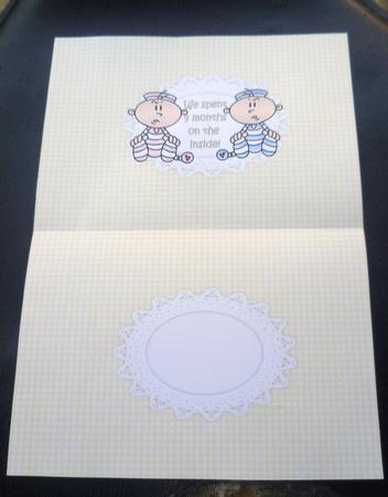 Yipeee the Twins Are Here Insert by Charlie Angel