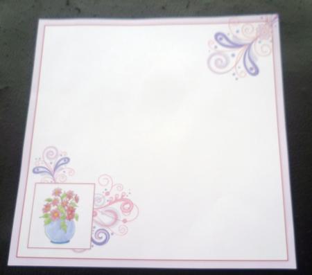 Pot of Flowers Insert Plain by Charlie Angel