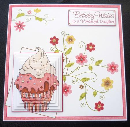 Cupcake & Flower Swirls Pyramid by Charlie Angel