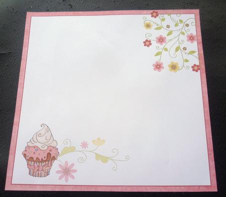 Cupcake & Floral Swirls Insert by Charlie Angel