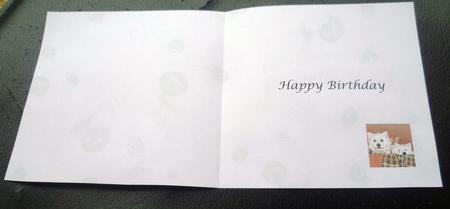 Good Friends Westies Birthday Insert 6 by 6 by Charlie Angel