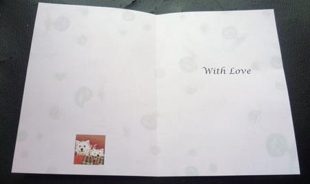 Good Friends Westies Love Birthday Inserts 7 by 5 by Charlie Angel