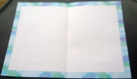 Lilac and Turquoise Monet Style Border Insert by Charlie Angel
