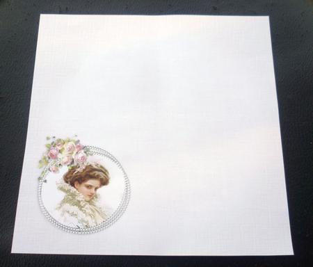8x8 Harrison Fisher Beauty Insert Plate by Charlie Angel