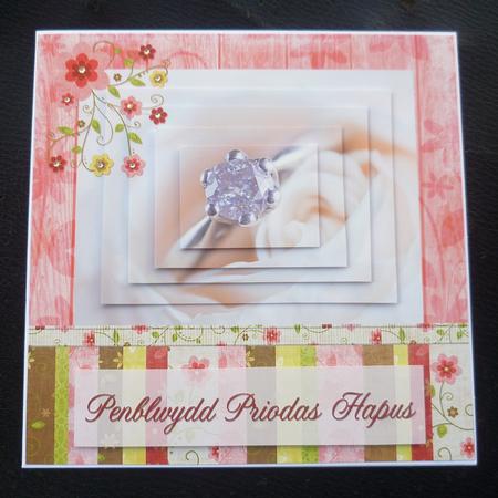 Ring in a Rose Pyramid Card Front by Charlie Angel