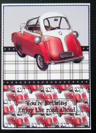 Red Car Father's Day / Male Birthday Card by Charlie Angel