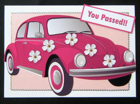 Pink Hippy Herbie Shaped Car by Charlie Angel