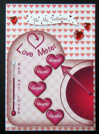 Love Meter Novelty Card for Husband Wife by Charlie Angel