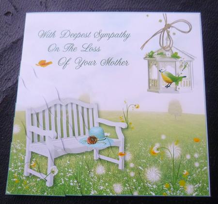 Deepest Sympathy on the Loss of Your Mother Corner Stacker by Charlie Angel