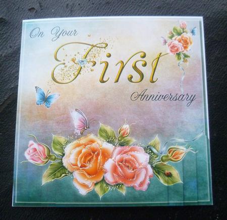 Rosy Glow First Anniversary Bottom Stacker by Charlie Angel