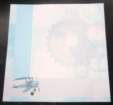 Vintage Inspired Planes & Automobiles in Teal Insert by Charlie Angel